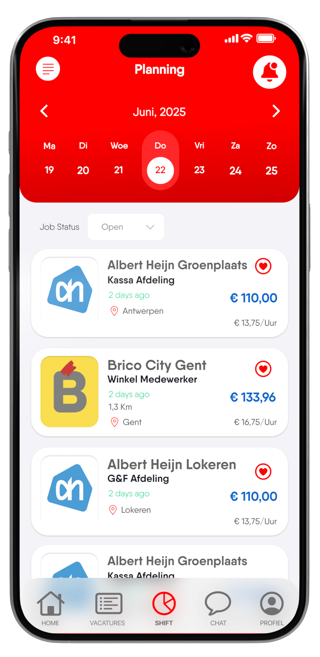 AnyShift app op iPhone